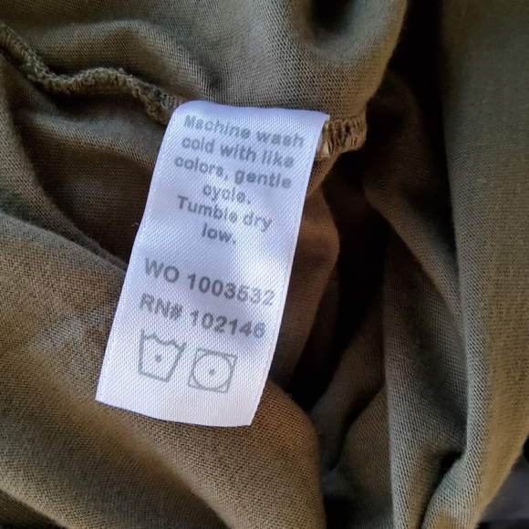 Michael Stars Solange Tie Waist Knot Maxi Knit Tank Dress XS Olive Green New - Picture 8 of 8